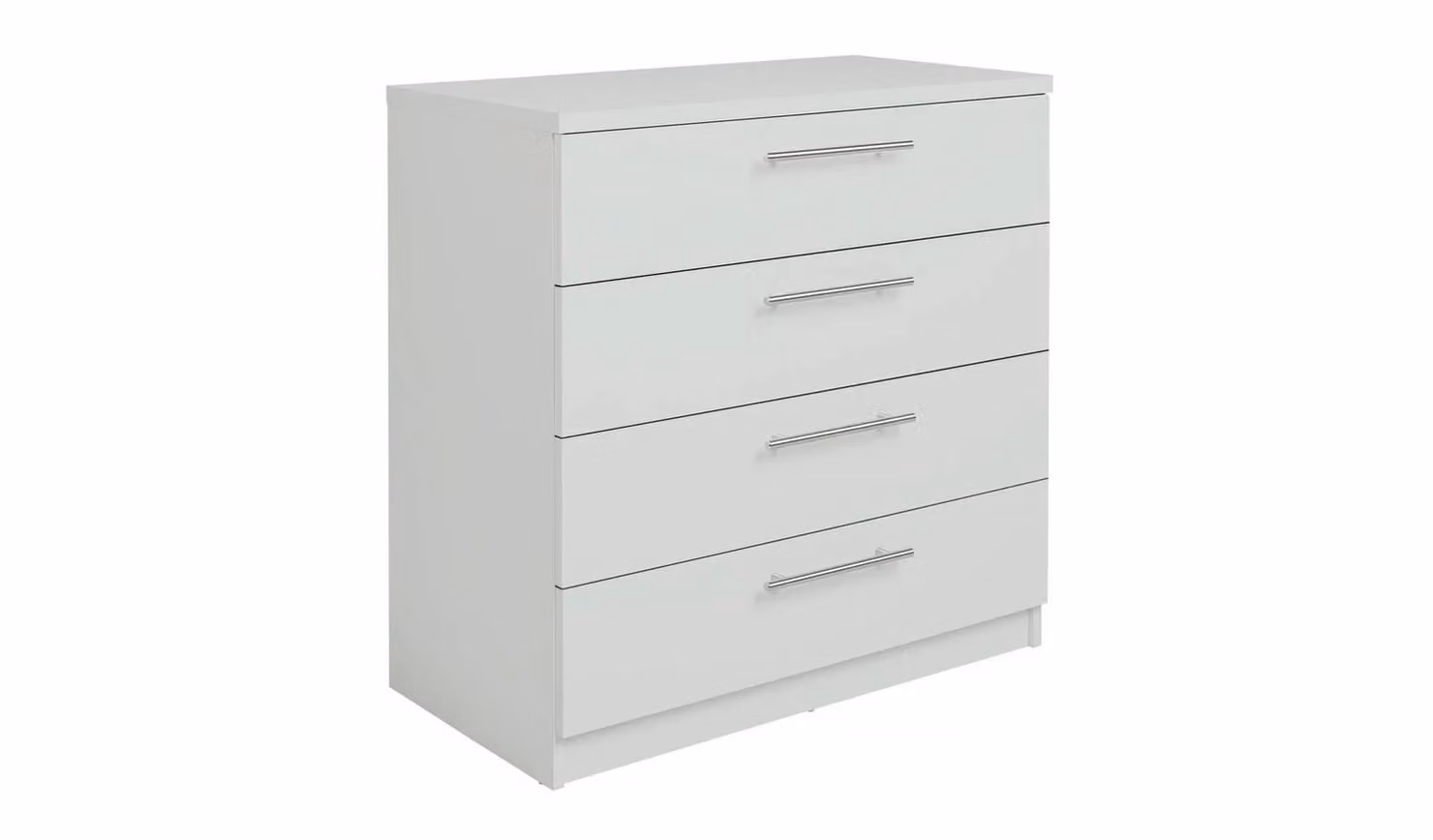 Brisbane 4 Drawer Chest Grey Storage Organiser Bedroom Furniture