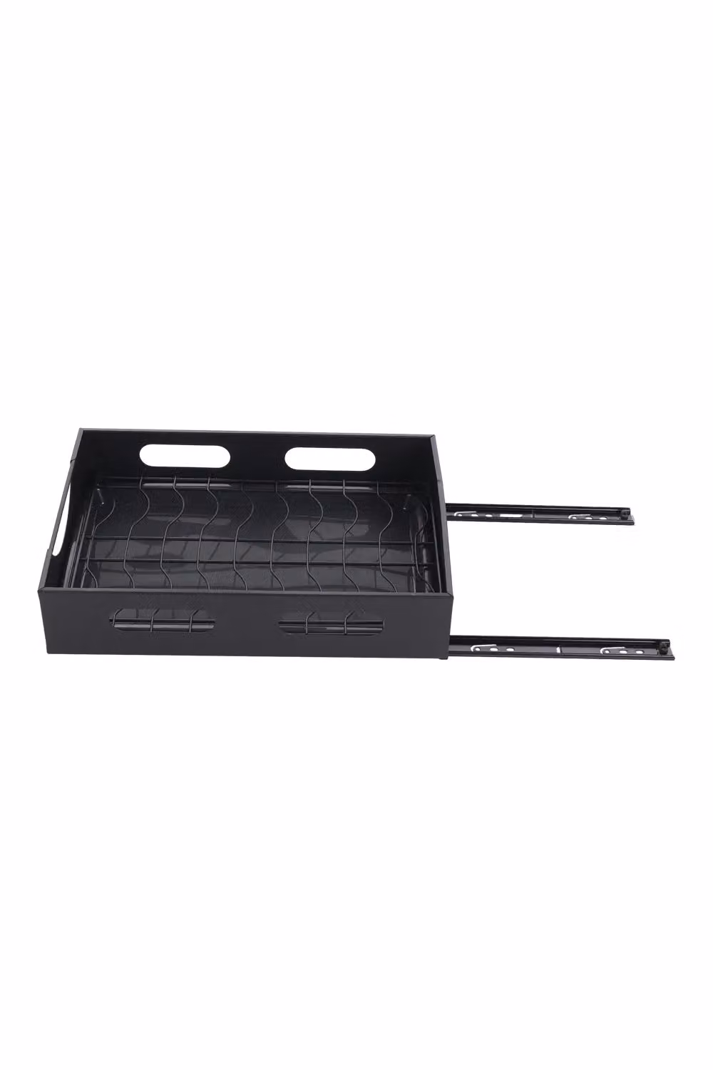 Livingandhome Metal Pull-Out Kitchen Cabinet Dish Drainer and Storage Organizer Drawer Insert, Black – 3