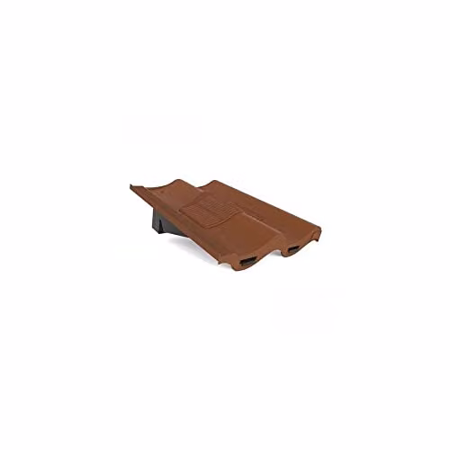 Manthorpe Antique Single Pantile Roof Ventilation Tile with Mechanical Extraction Grille, Dark Brown