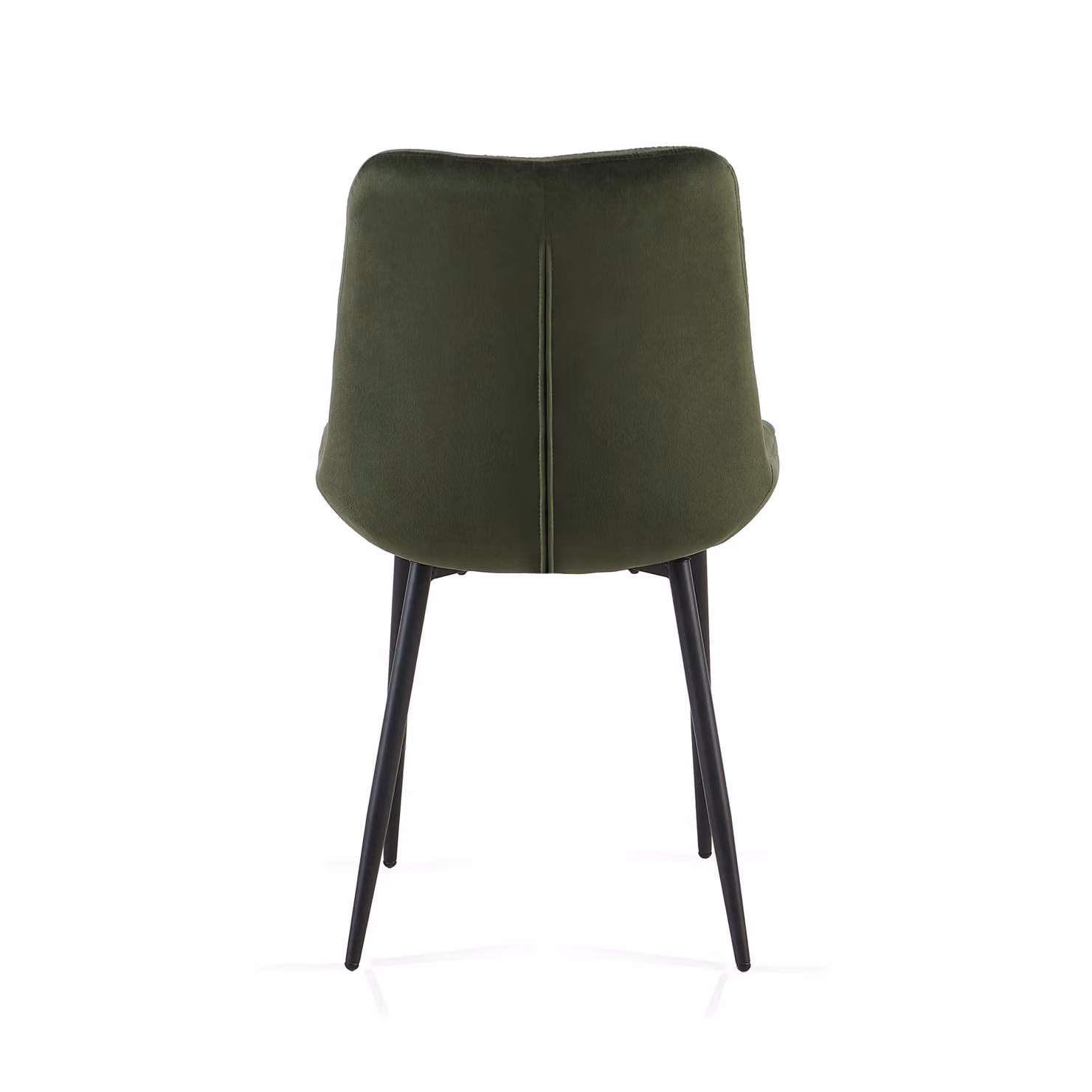 SONARA Modern Set of 2 Green Velvet Dining Chairs with Ergonomic Upholstered Seats and Metal Legs – 6