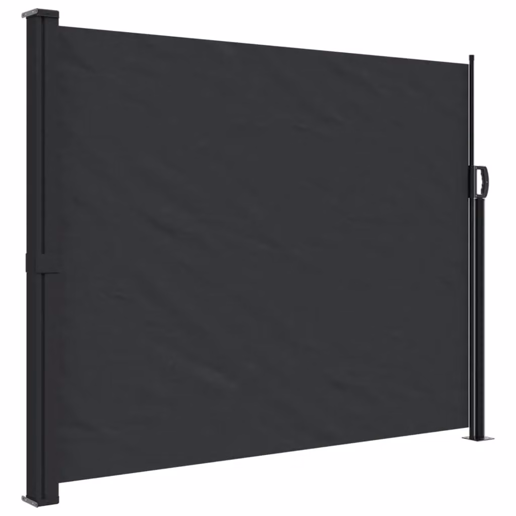 Berkfield Home Black Retractable Side Awning, W/H: 300 x 160 cm – 2