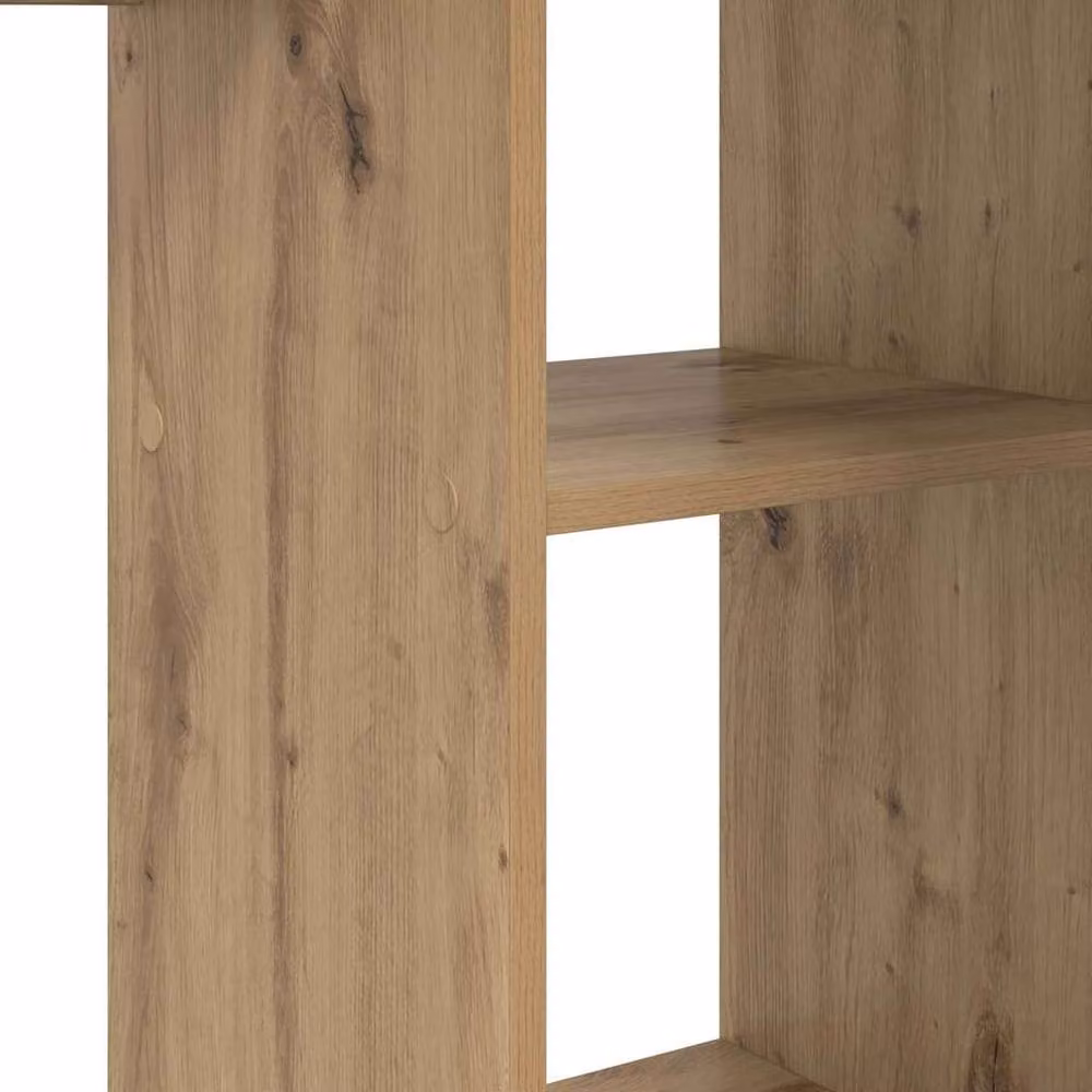 Berkfield Home Modern Artisan Oak Computer Desk in Light Brown – 5