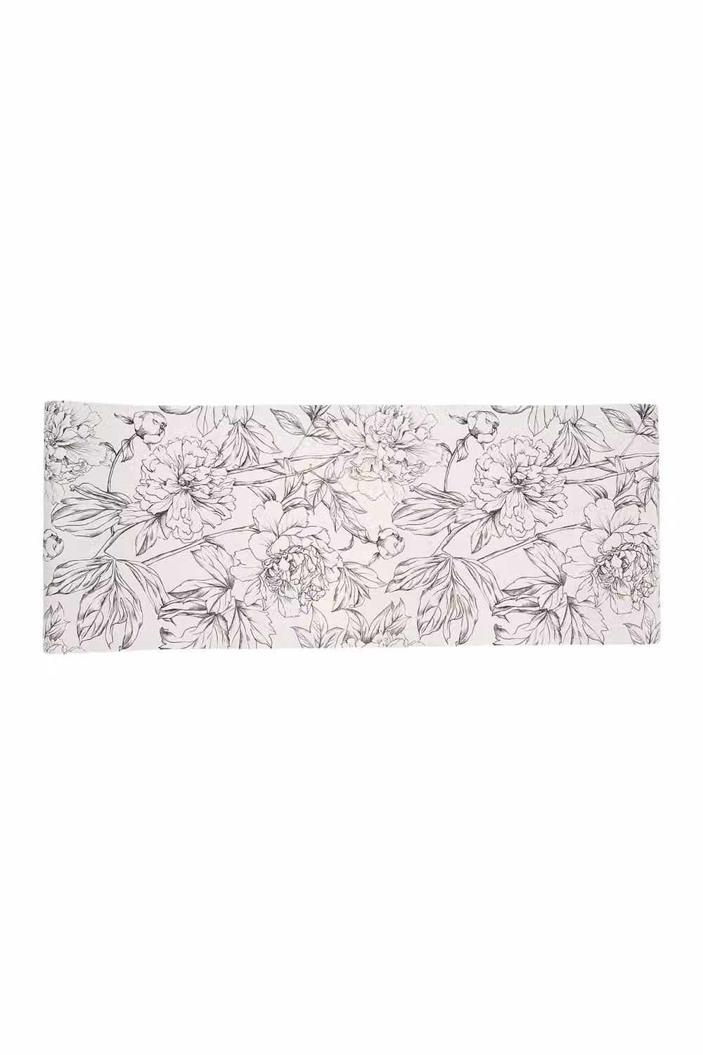 Living and Home Black, White and Green Floral Self-Adhesive Vinyl Wallpaper with Botanical Rose and Leaves Line Art Design – 3