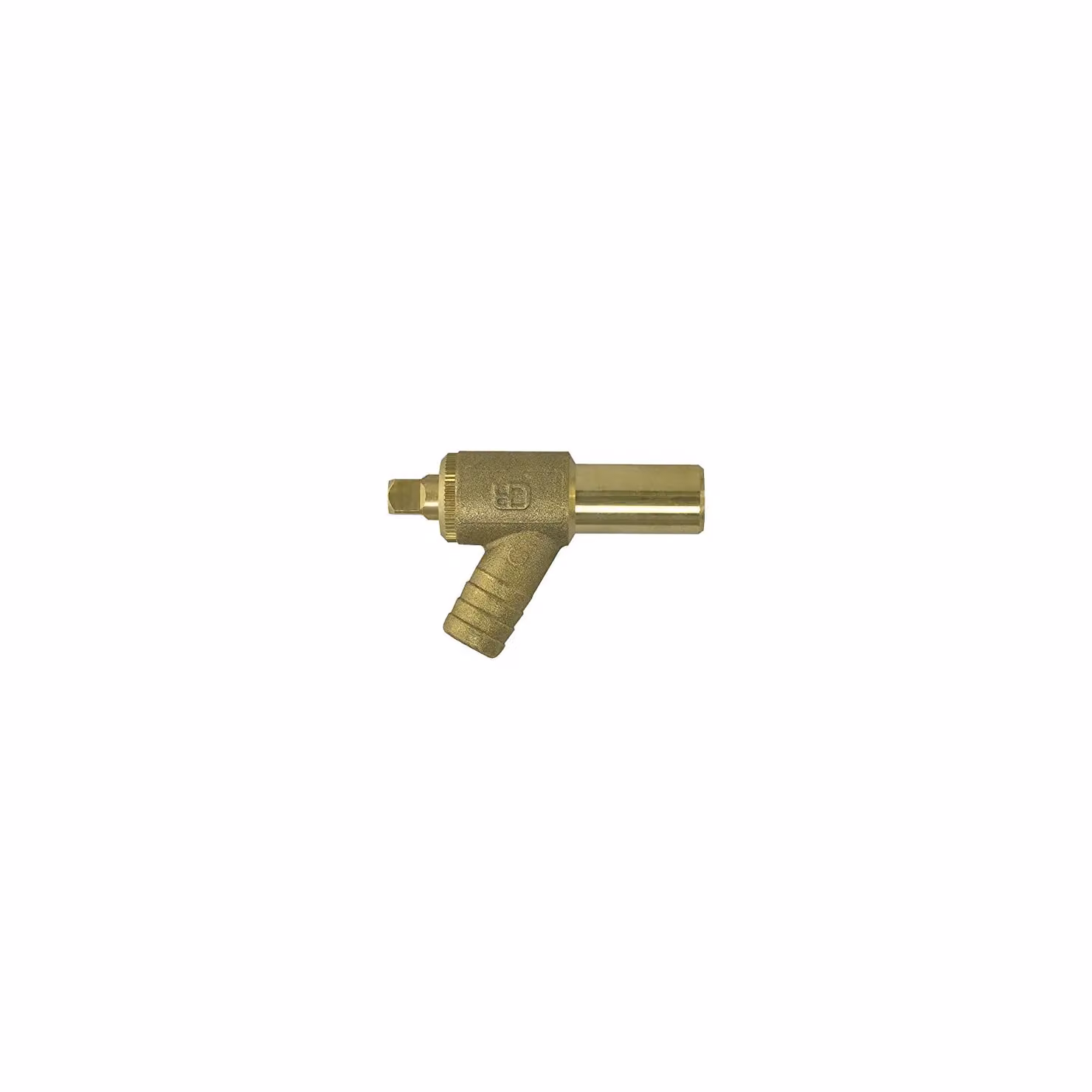 John Guest Gold Brass Drainable Angle Drain Cock 15mm (Pack of 5) – 2