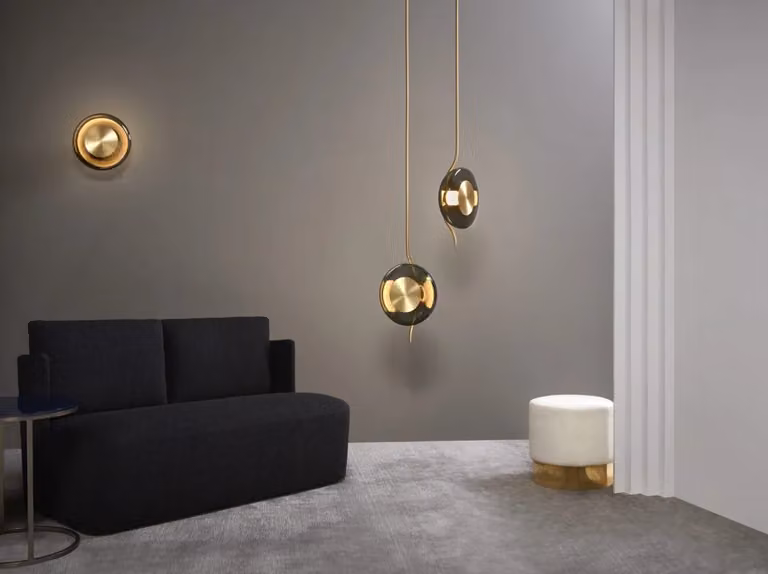 CTO Lighting Pendulum Modern Metal Pendant Light in Gold, Brass, Bronze or Black