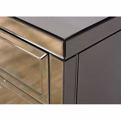 Birlea Valencia Mirrored 2 Drawer Console Dressing Table in Silver – 7