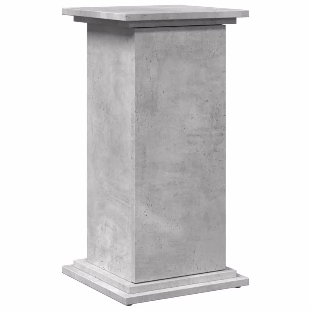 Berkfield Home Display Stand with Storage in Concrete Grey, W/D/H: 31 x 30 x 60 cm – 2