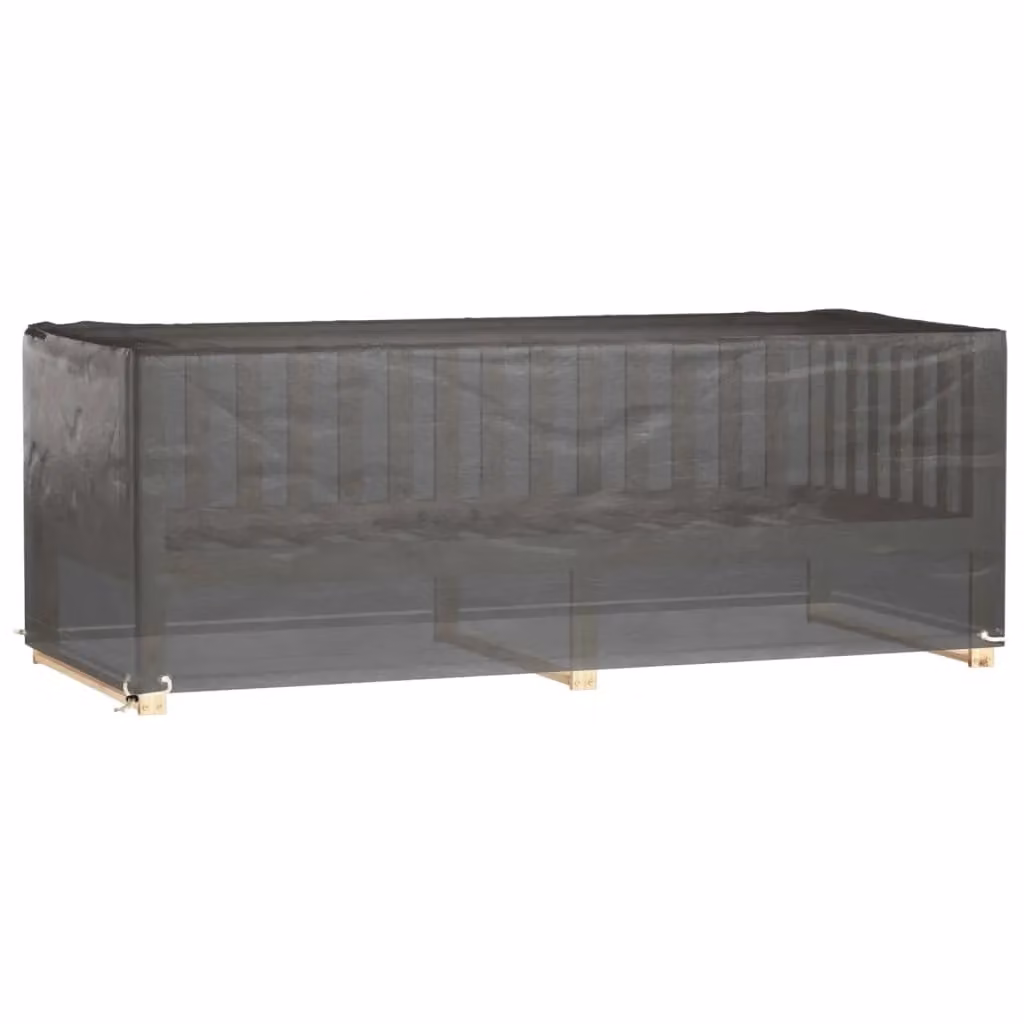 Berkfield Home Rectangular Garden Furniture Covers, 2 Pack, Black, W/D/H: 192 x 82 x 65 cm – 2