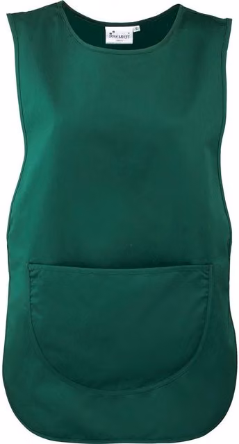 Premier Plain Pocket Tabard in Green, Size: XXL