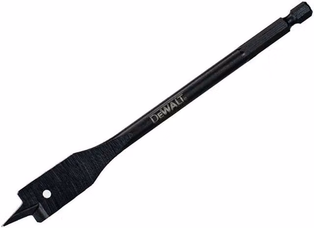 DeWalt Extreme Flatwood Wood Drill Bit in Black and Multicolour Steel