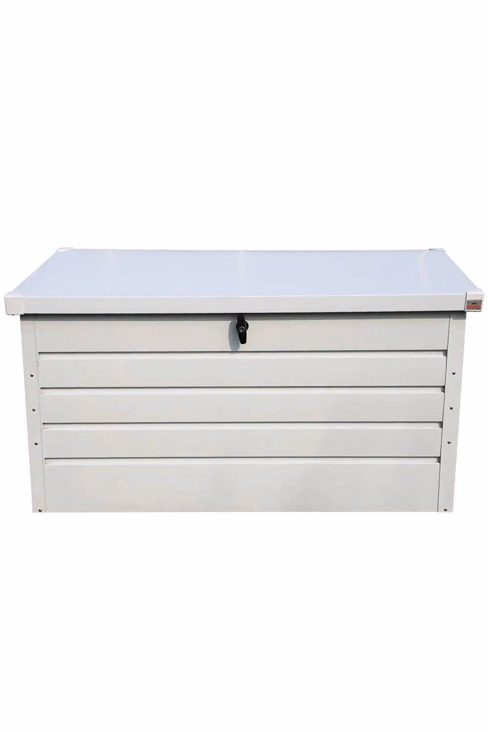 Garden Sanctuary Lockable Steel Outdoor Garden Storage Box for Tools in White – 3