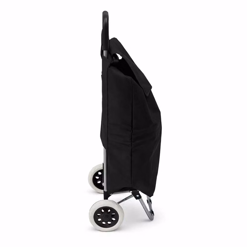 PAWNORA 2 Wheel Folding Shopping Trolley in Black – 3