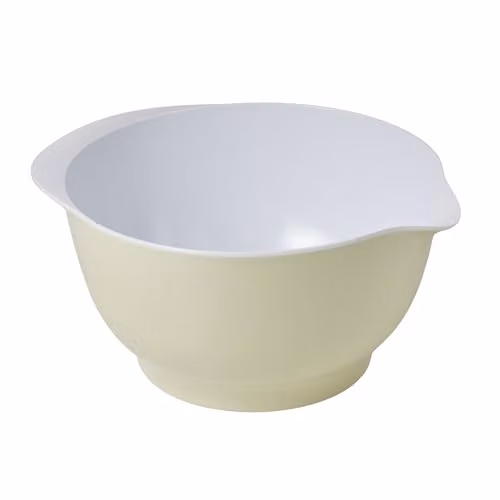 Zeal Melamine Large Non Slip Mixing Bowl with Pouring Spout, 4 l, Beige