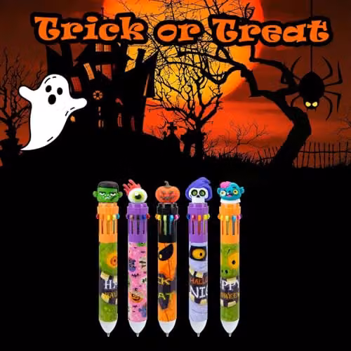 VFM e-Store Halloween Spooky Design Pens, Multicolour Mystery Bag – 4