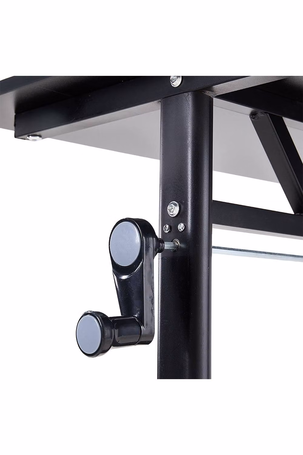 Living and Home Height Adjustable Office Desk with Manual Crank, Black, W/D/H: 100 x 60 x 80 cm – 3