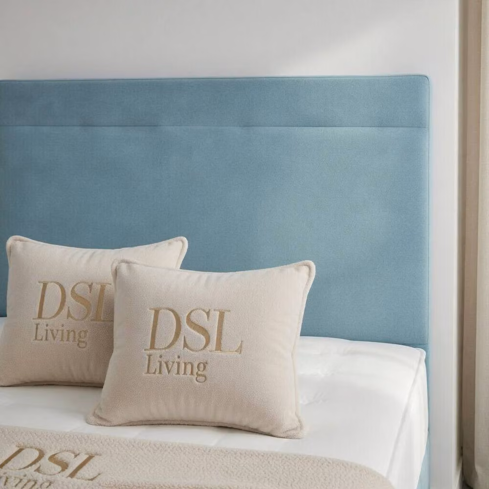 DS Living Muse Modern Upholstered Velvet Divan Bed with Drawers in Blue, W/D: 180 x 200 cm – 2