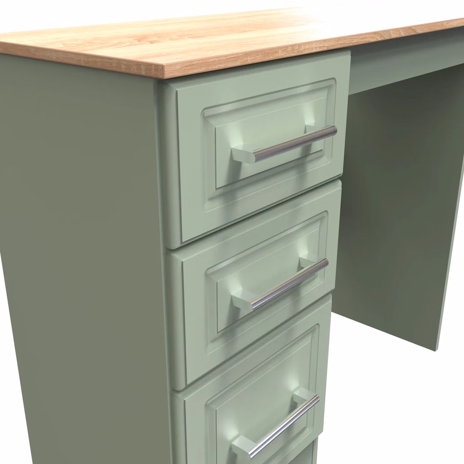 2 U Norfolk Ready Assembled 3 Drawer Vanity in Pale Green – 3