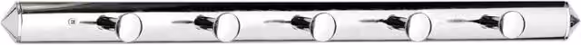 Orsina Dara 5 Hook Sleek Wall Mounted Metal Hanger in Silver – 1