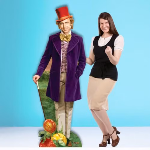 Star Cutouts Willy Wonka (Gene Wilder) Life Size Cardboard Cutout, Multicolour – 2