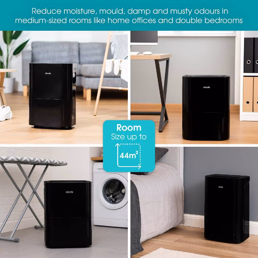 Abode ADH1601 Dehumidifier for Damp, Mould and Clothes Drying, 16 L/Day Capacity for Rooms up to 44m2, Black – 8