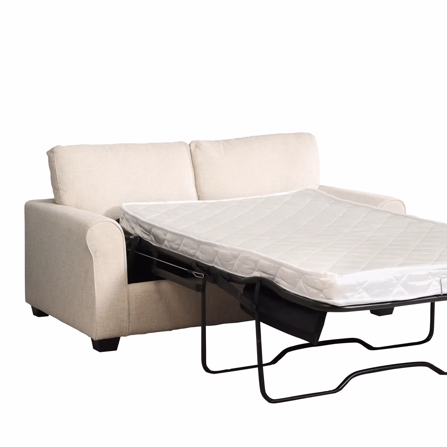 Artemis Home Dawson Fabric Sofabed in Beige with Solid Wood Frame and Pull Out Drawer – 2