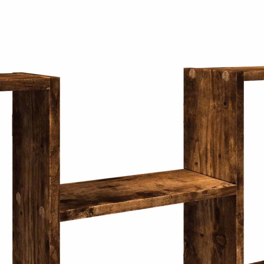 Berkfield Home Smoked Oak Wall Shelf, Brown Engineered Wood, W: 99 cm, D: 15 cm, H: 60 cm – 5
