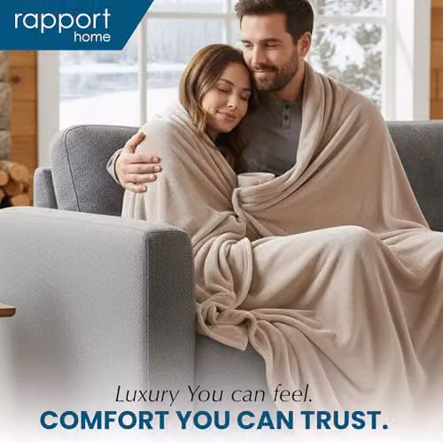 Rapport Home Beige Faux Fur Polyester Throw Blanket, W/D/H: 150 x 200 cm – 6