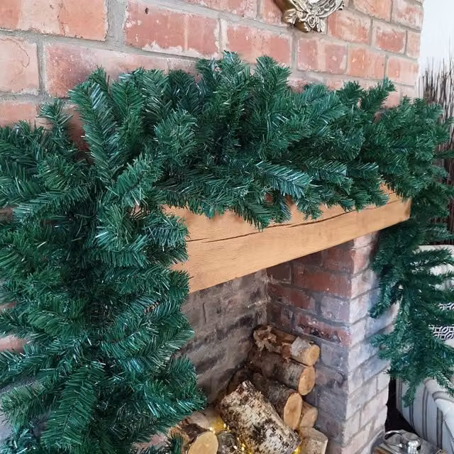 Samuel Alexander Premier 2.7m Super Bushy Christmas Deluxe Green Garland
