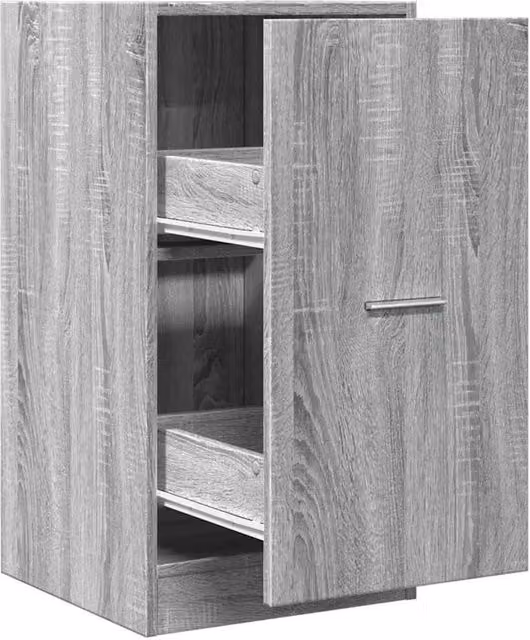Berkfield Home Apothecary Cabinet in Grey Sonoma, W/D/H: 40 x 41 x 77.5 cm