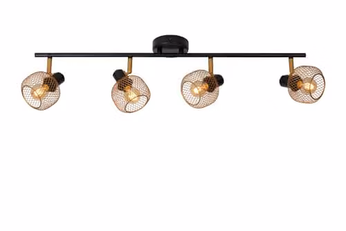 Lucide Maren Ceiling Spotlight in Gold/Brass with 4x E14 Sockets – 1