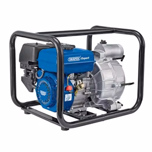 Draper Expert 16128 Petrol Trash Water Pump, 750L/min, 7HP, Blue