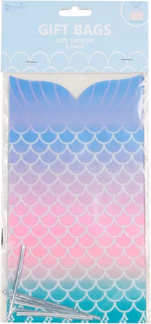My Party Mermaid Multicolour Childrens Party Gift Bags