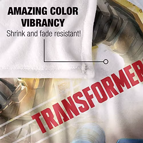 LOGOVISION Transformers Cybertron Warriors Super Soft Fleece Throw Blanket, Multicolour, W: 152 cm, D: 127 cm – 3