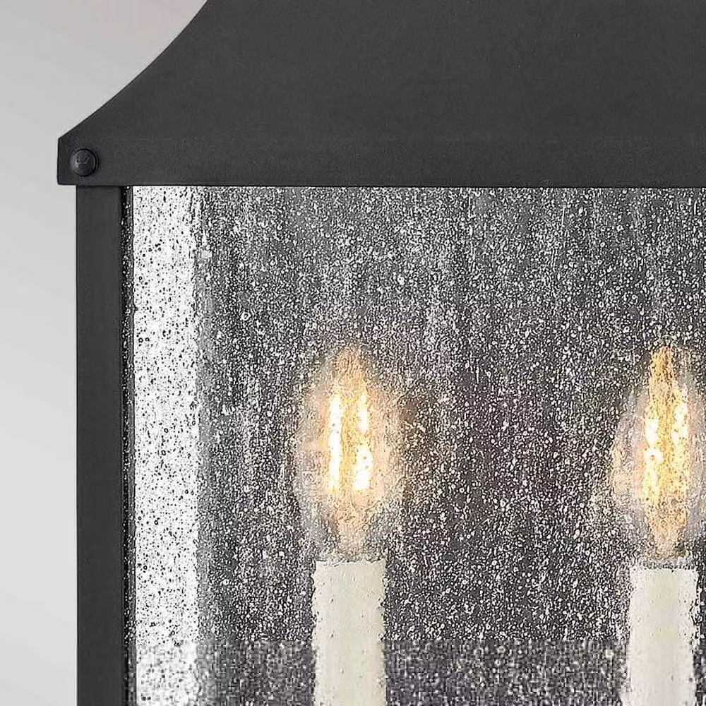 Netlighting Beacon Hill 2 Light Half Outdoor Wall Lantern in Museum Black, IP44 – 3