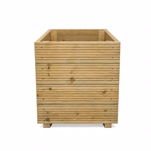 Planter Potters Brown Wooden Garden Planter Tub for Ornamental and Herb Gardens – 2