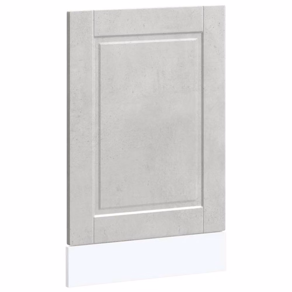 Berkfield Home Dishwasher Panel Porto Concrete Grey, W: 45 cm, H: 67 cm, Engineered Wood – 2