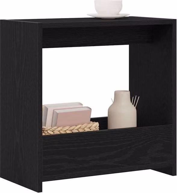 Berkfield Home Black Oak Side Table, W/D/H: 50 x 26 x 50 cm – 1