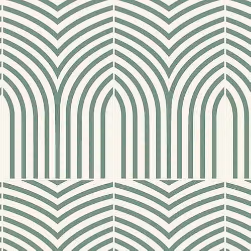 Bushboard Alloy Arches Moss Green Aluminium Kitchen Splashback Panel, W: 300 cm, H: 75 cm, D: 0.4 cm