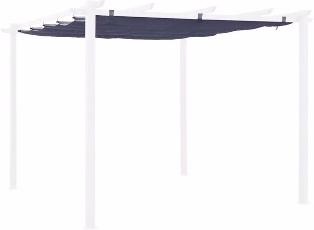 Sweeke Isla Pergola Roof Cover, Grey Polyester Awning, 3 x 3 m