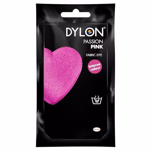 Dylon Hand Fabric Dye in Passion Pink, 50 g – 2