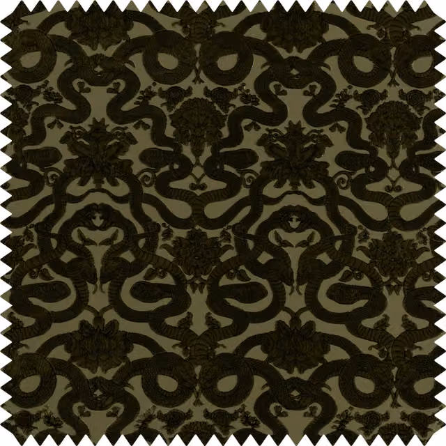 House of Hackney Cut-Velvet in Green