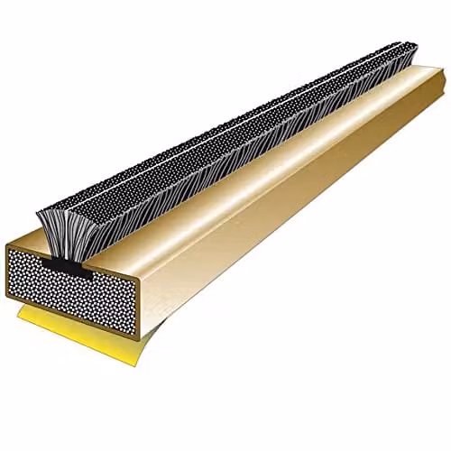 Loops 5 Pack Intumescent Fire and Smoke Door Strip, Brown, H x W x D: 2100 x 15 x 4 mm