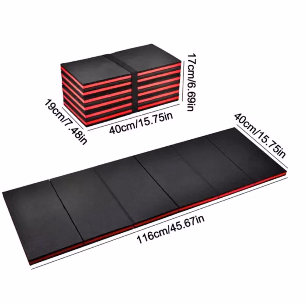 Havendro 3-in-1 Folding Foam Mechanics Work Mat and Garage Kneel Pad, Black, W/D/H: 40 x 40 x 17 cm – 2