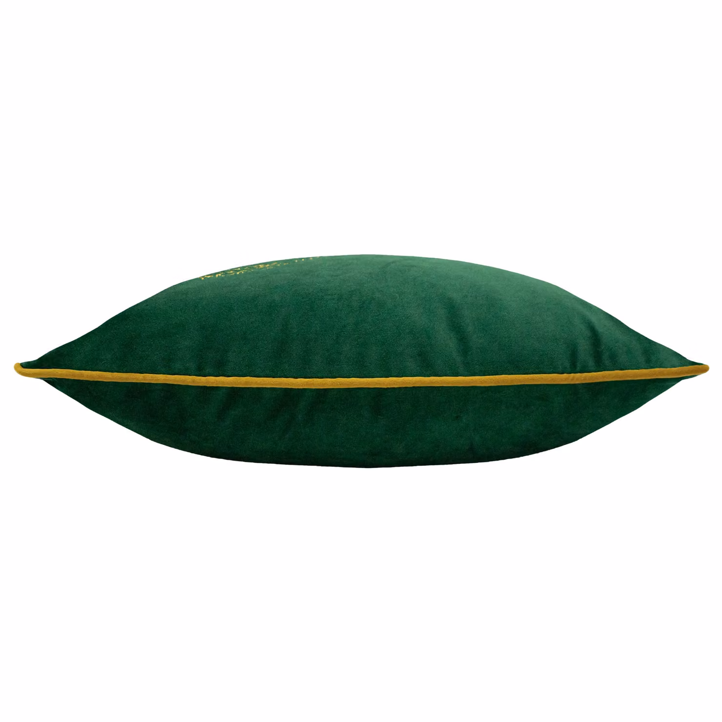 Furn Forest Fauna Embroidered Woodland Stag Velvet Cushion in Green and Gold, W/D/H: 50 x 50 x 50 cm – 3