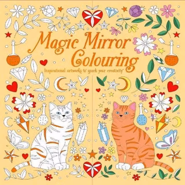 Tracey Kelly Magic Mirror Multicolour Paperback Colouring Book