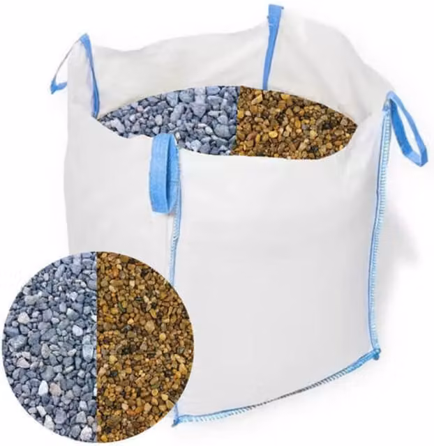 Unbranded 10mm Non Decorative Pea Shingle Gravel, 800kg Bulk Bag, Grey, Brown or Multicolour