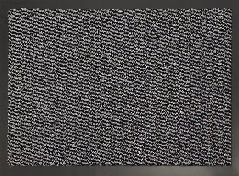 Desire Rugs Grey Herringbone Non-Slip PVC Entrance Mat with Rubber Edge, W/D/H: 120 x 90 cm – 2