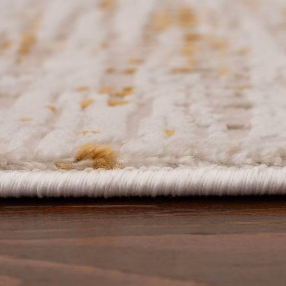 THE RUGS Carmel Abstract Area Rug, Ivory and Gold, W: 120 cm, L: 170 cm – 3