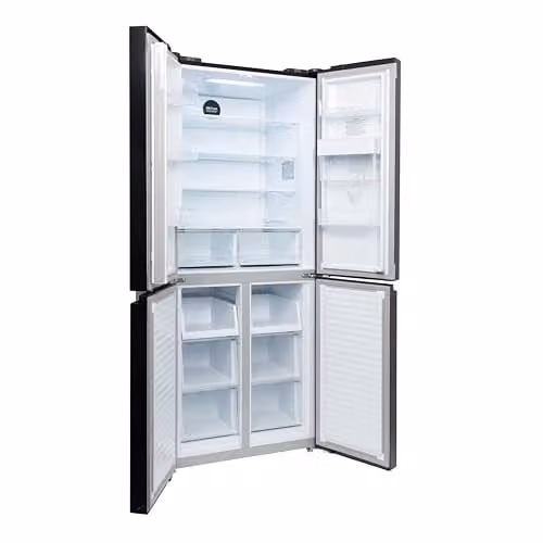 Willow 415L Black American Side by Side Freestanding Fridge Freezer with Total No Frost and Compressor – 2