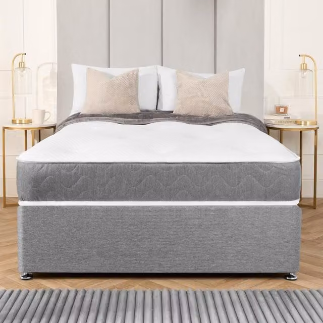 OHS 9 inch Premium Orthopaedic Mattress in White, Medium Firmness, W/D/H: 180 x 200 cm